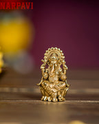 GANESH ON LOTUS - SMALL