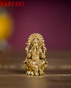 GANESH ON LOTUS - SMALL