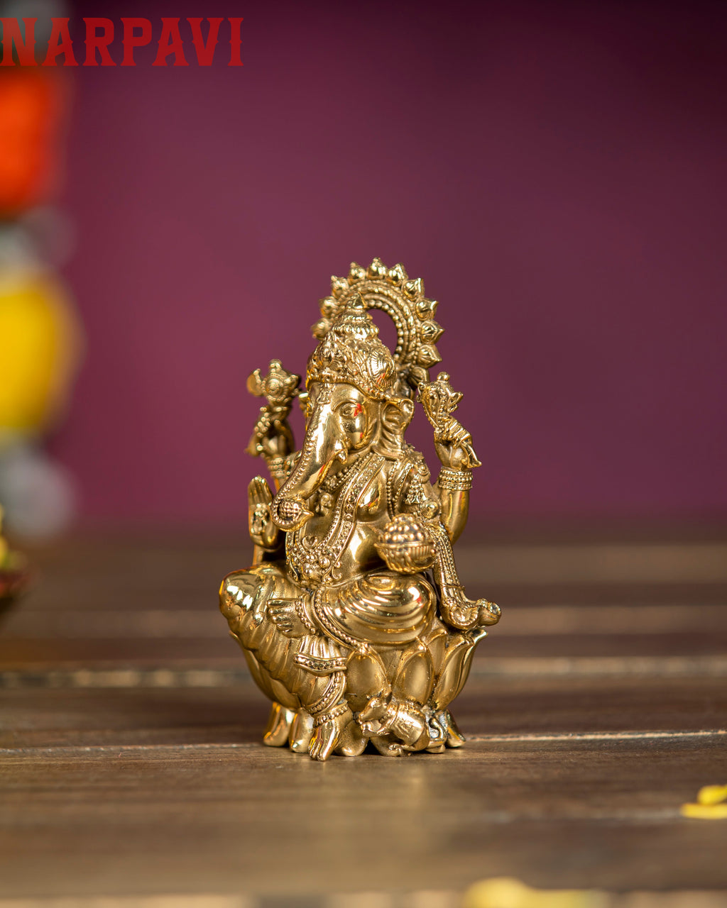 GANESH ON LOTUS - BIG