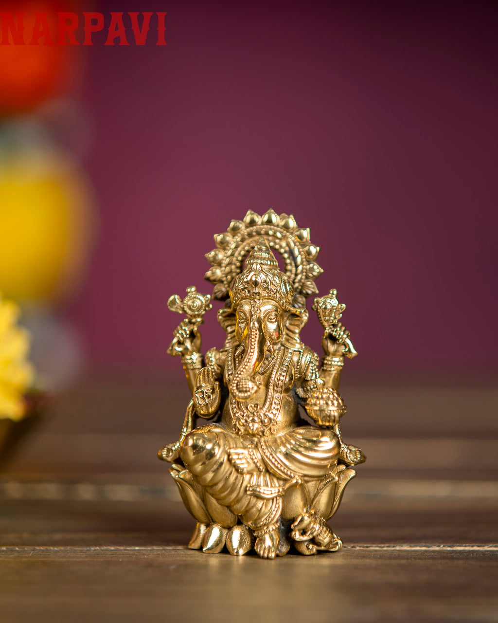 GANESH ON LOTUS - BIG