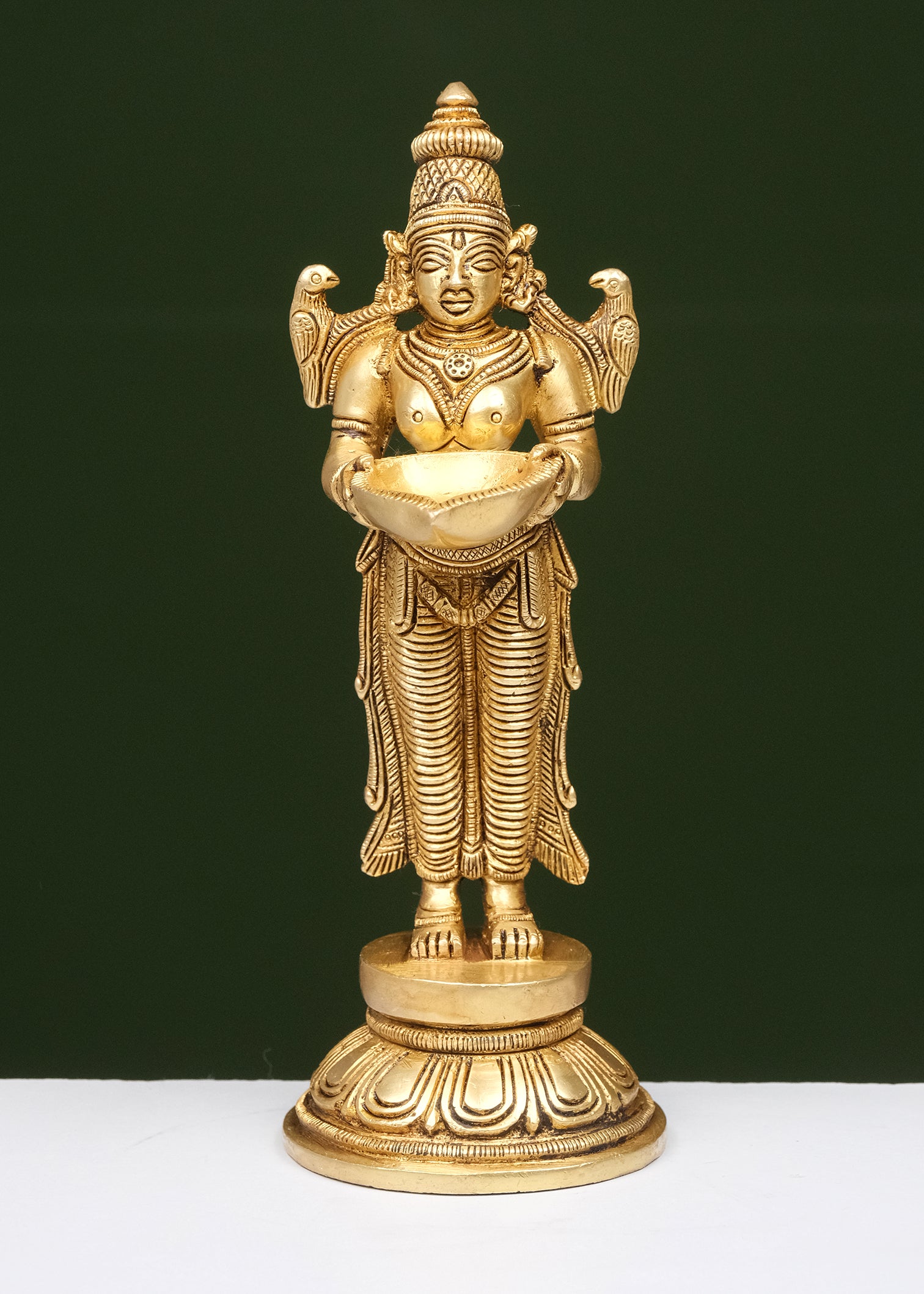 Brass Yellow  Gold  Deep Laxmi