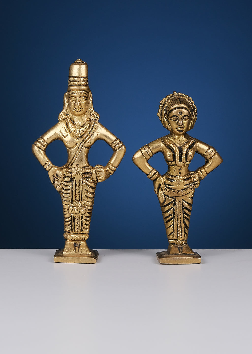 Brass Vittal Rukmini Pair