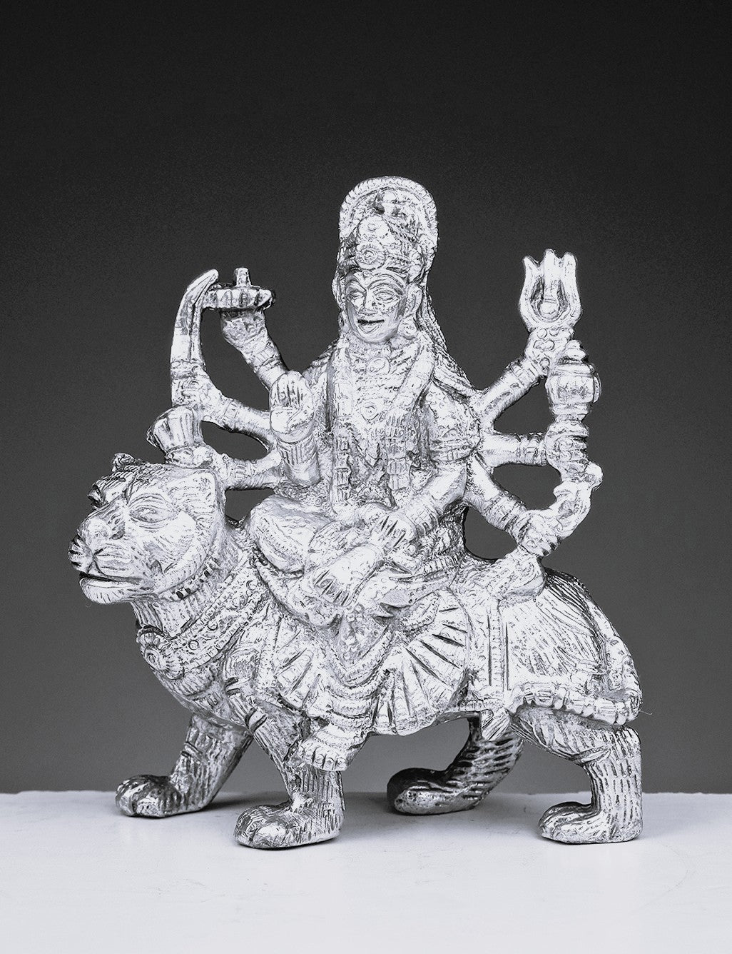 Brass Ma Durga on Tiger SSP