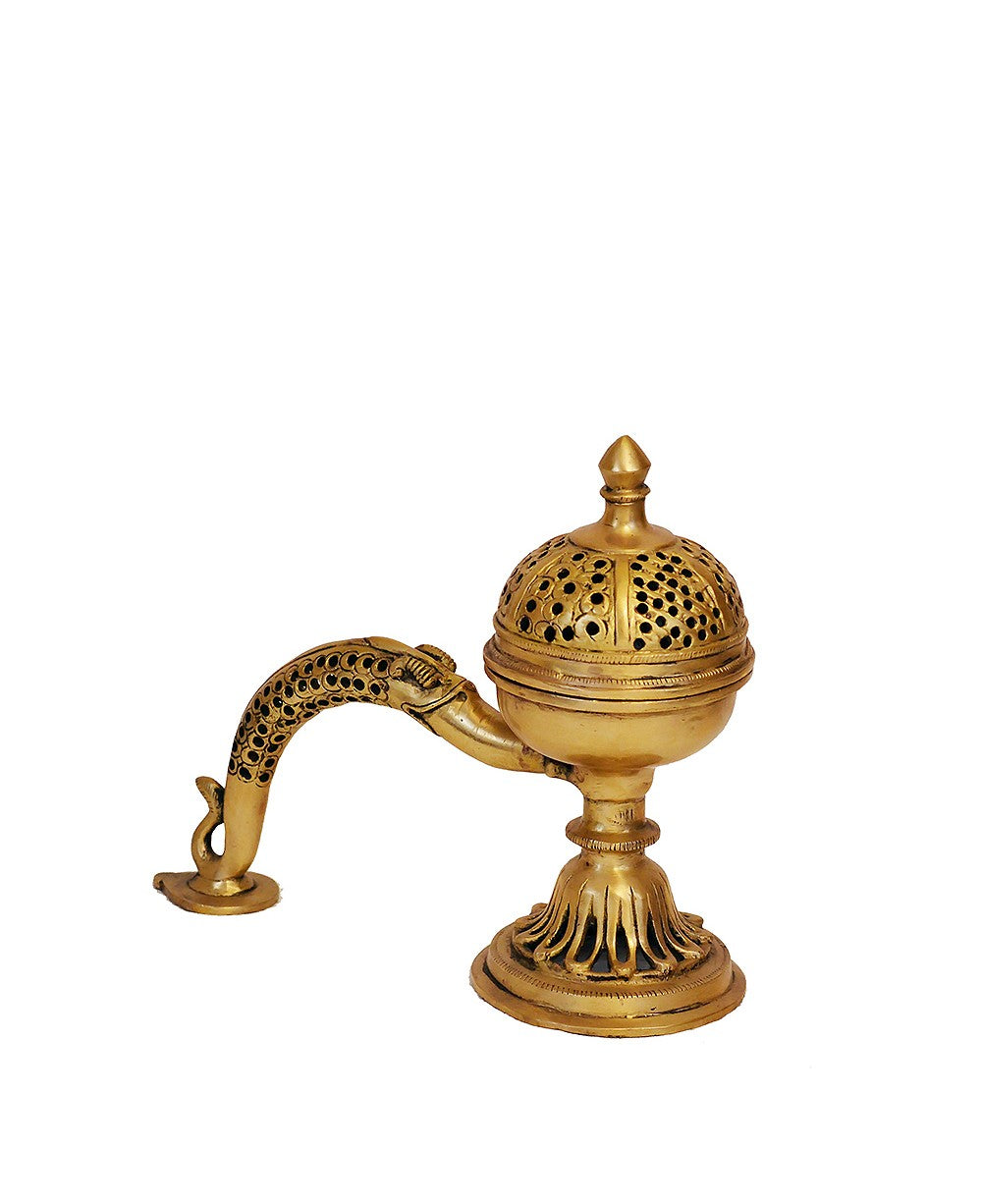 Brass Dhoop Burner With Handle