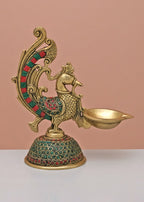Brass Ring Work Annam Diya