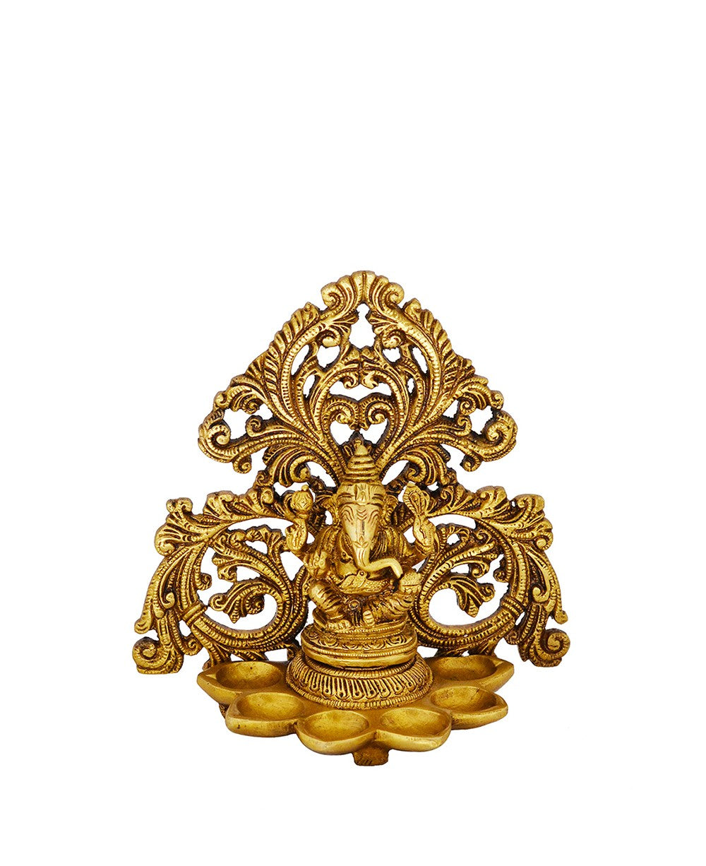 Brass Ganesha Arch Diya