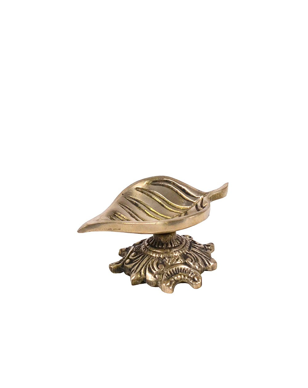 Brass Deepak Leaf