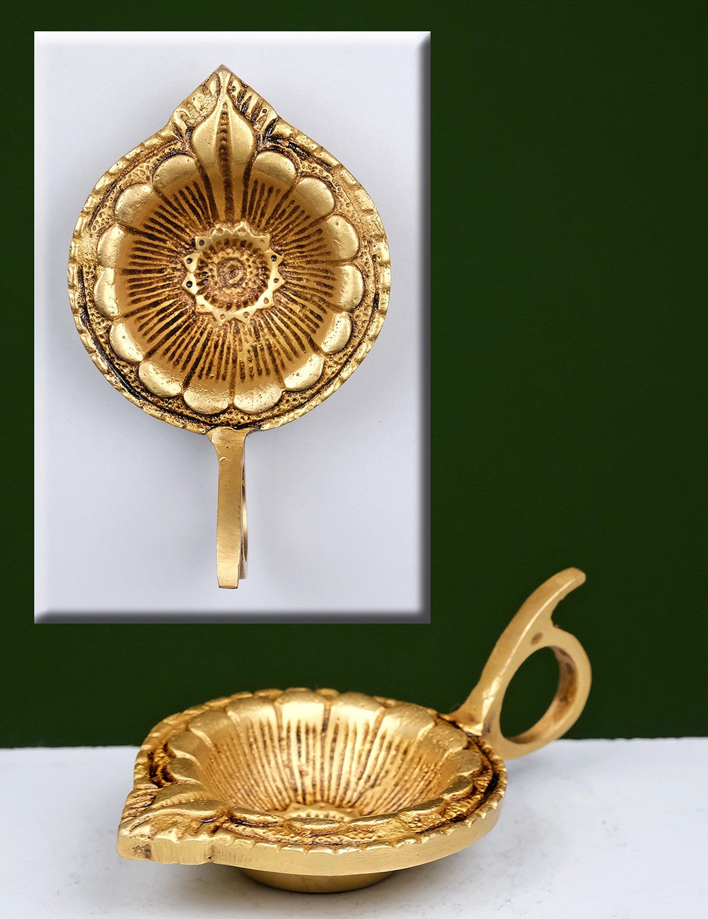 Brass Diya Handle