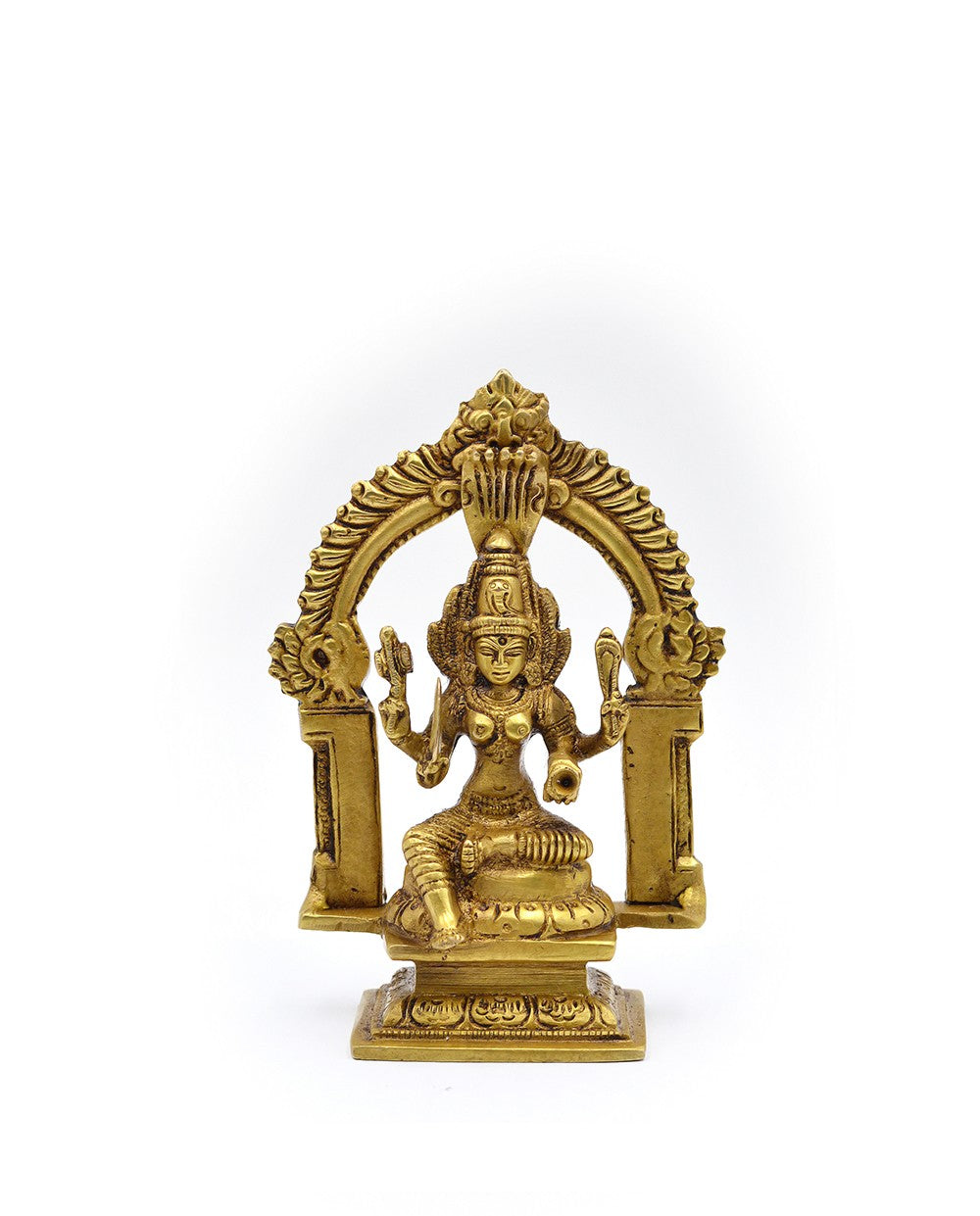 Brass Mariamma Devi with Arch