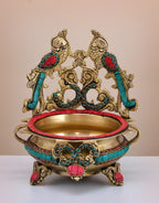 Brass Stone Work Urli