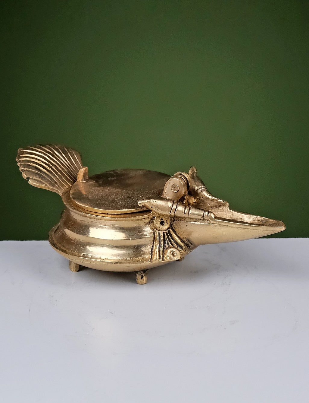 Brass Diya Conch