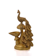 Brass Peacock Diya