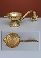 Brass Diya with Handle