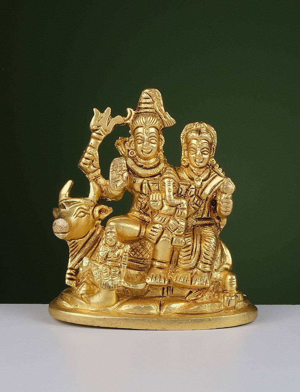 Brass Shiva Family