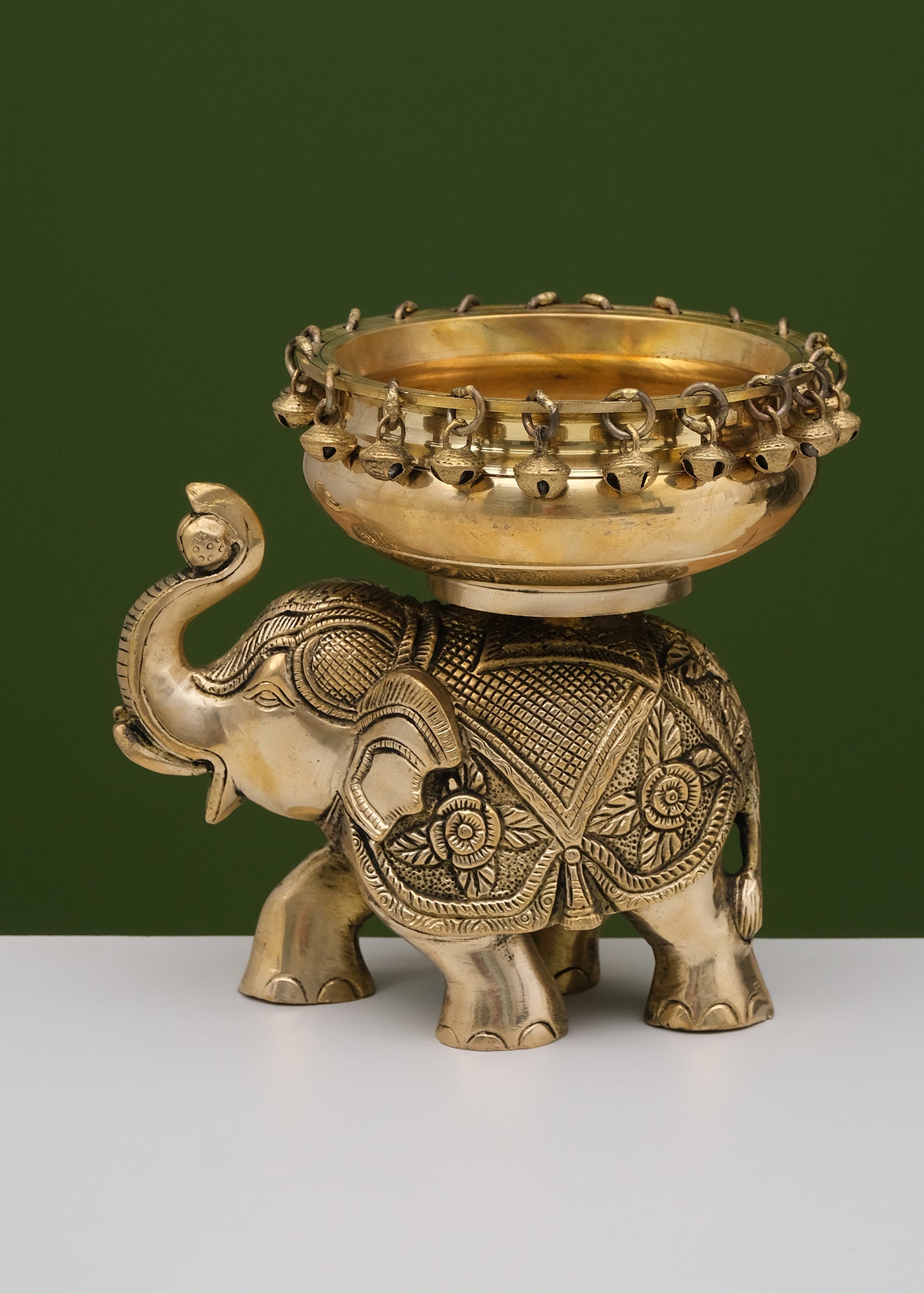Brass Urli Elephant