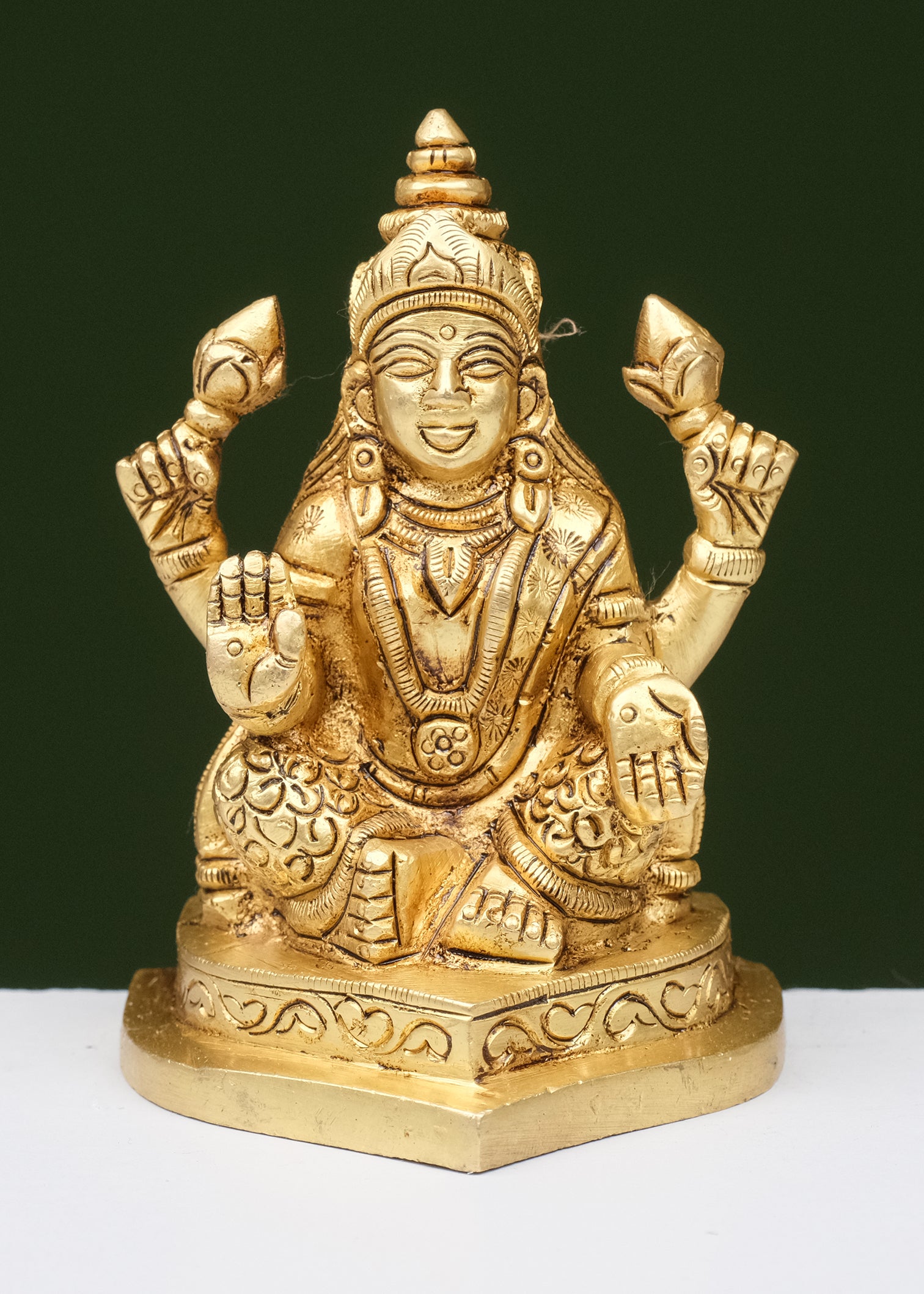 Brass Laxmi Sitting