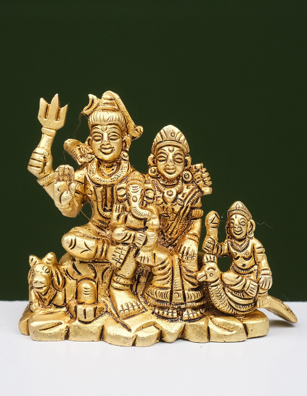 Brass Shiva Family