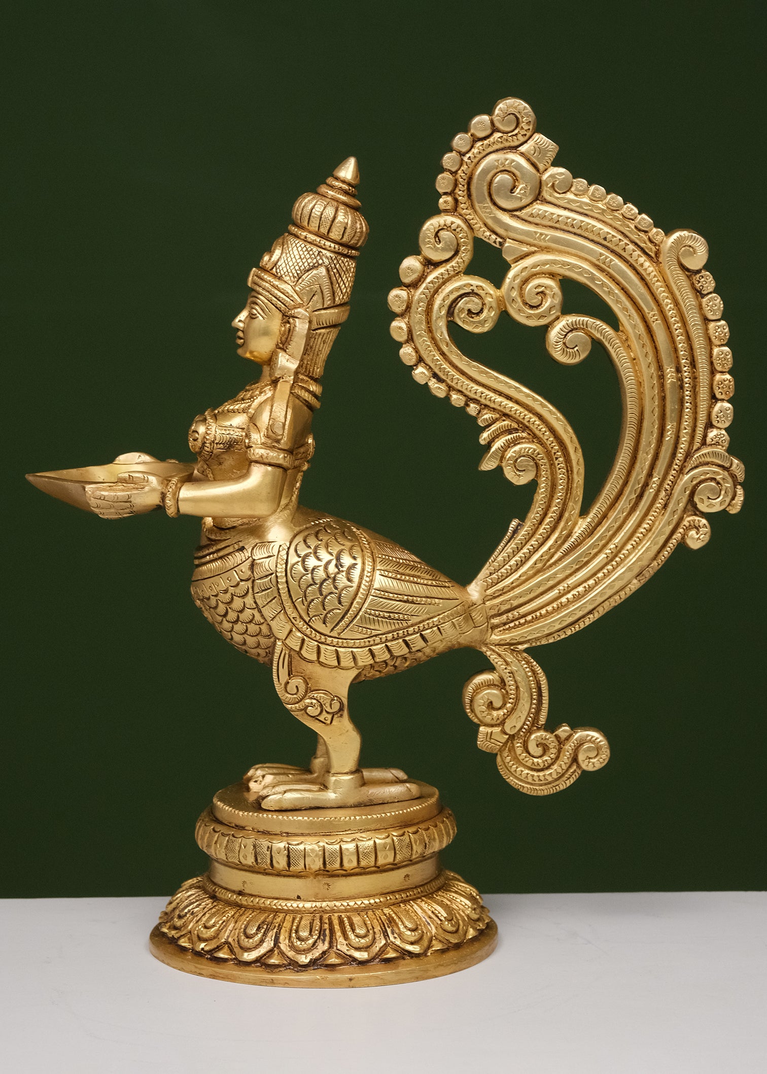 Brass Lady Diya