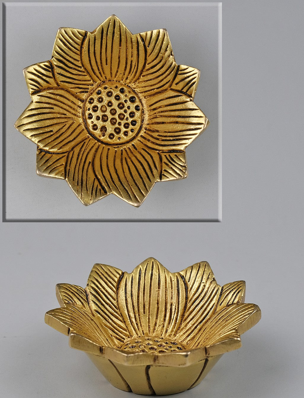 Brass Lotus Diya