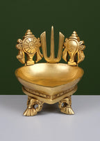 Brass Shankh Chakra Tilak Deepak