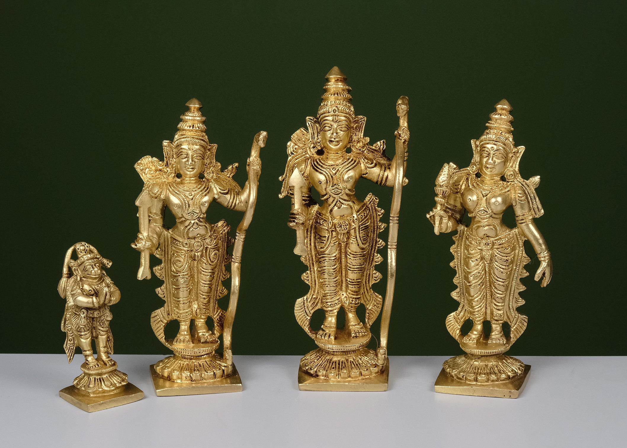 Brass Ramdarbar Set On Base
