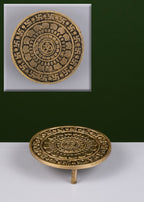 Brass Chowki Om Carving