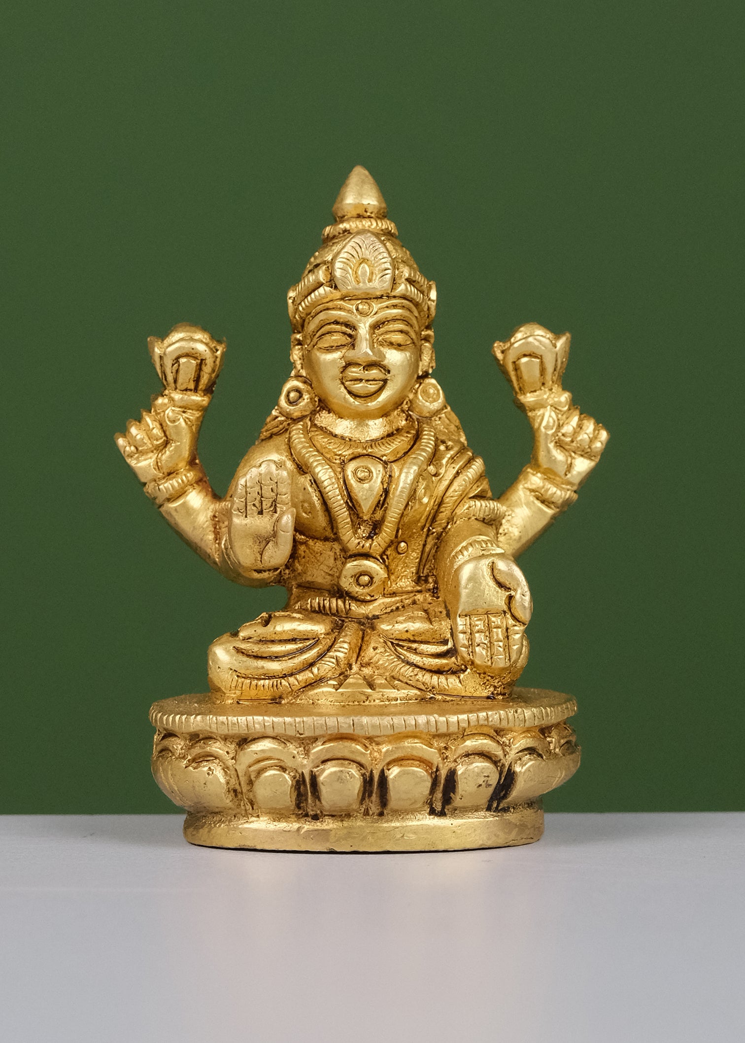 Brass Laxmi Lotus Base