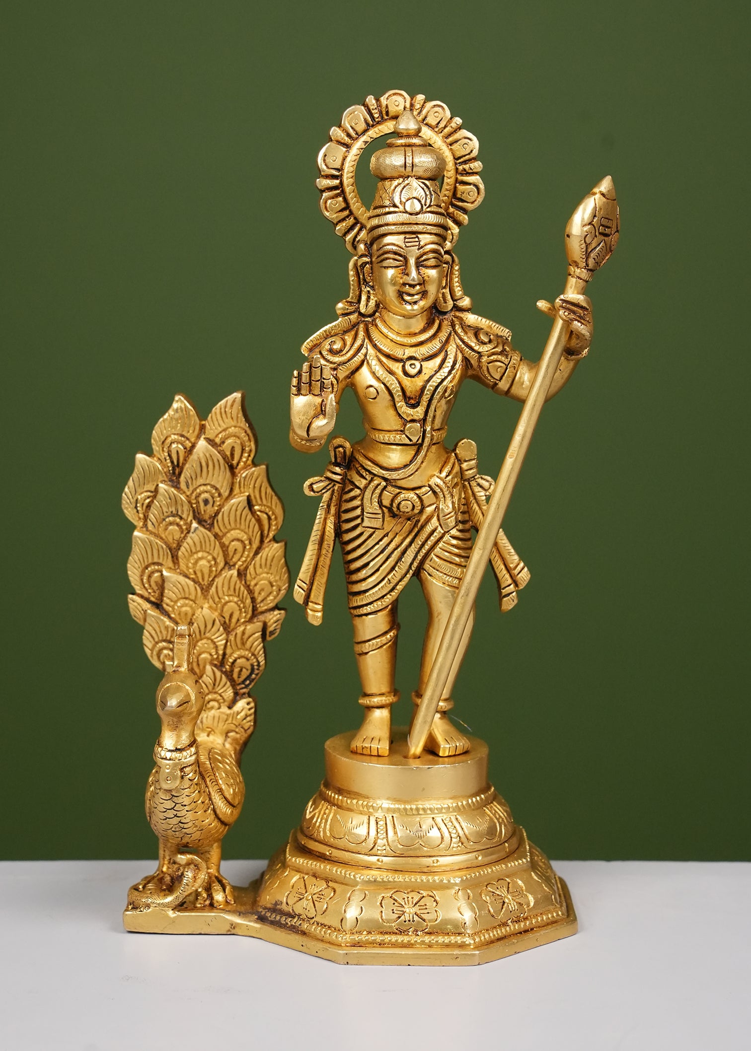Brass Kartikey Standing