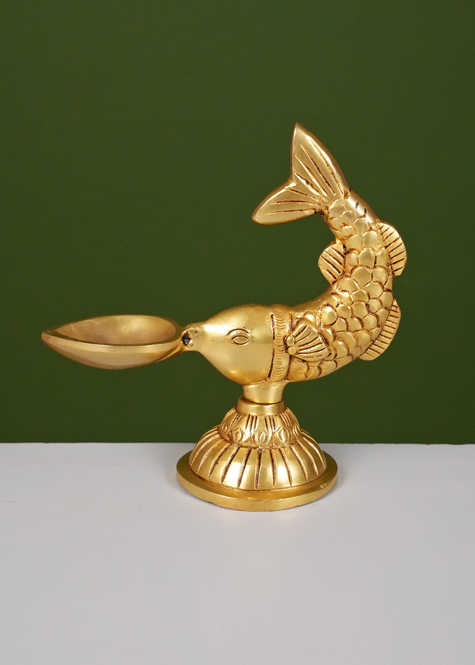 Brass  Fish Diya