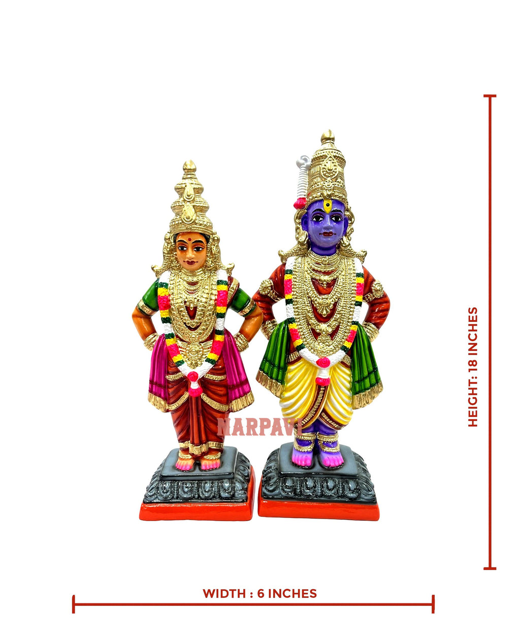 Pandurangan 18" Colour