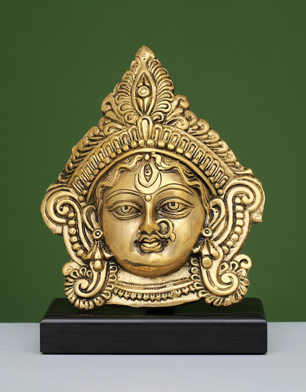 Brass Durga Face
