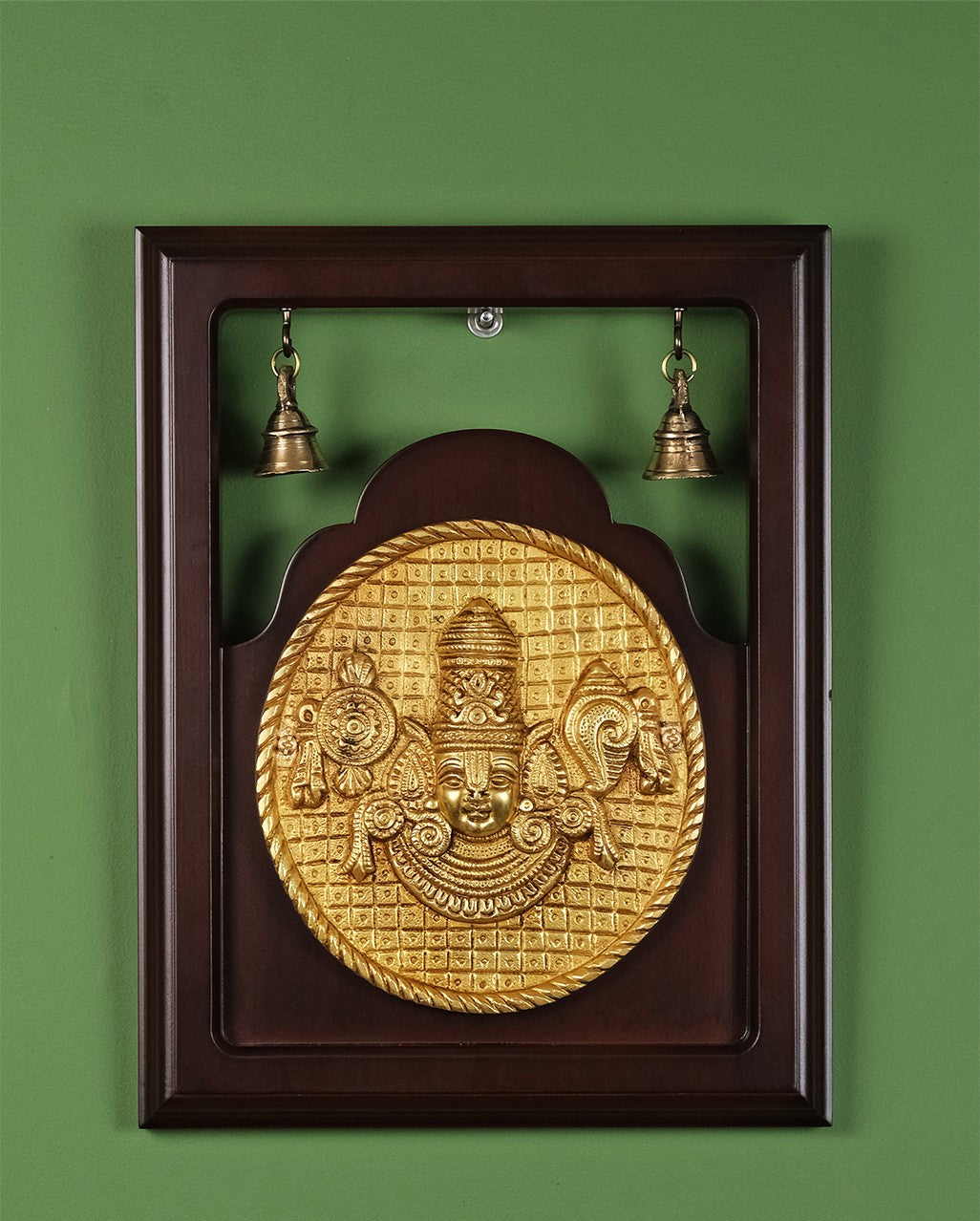 Brass Balaji Round Plate Frame