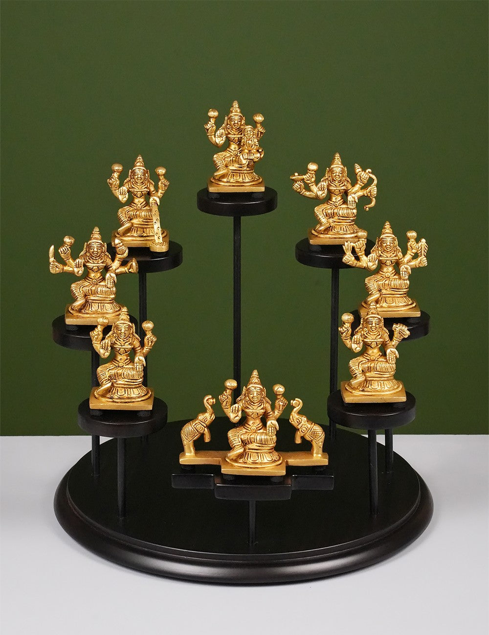BR Asthlaxmi With Round Wooden Base