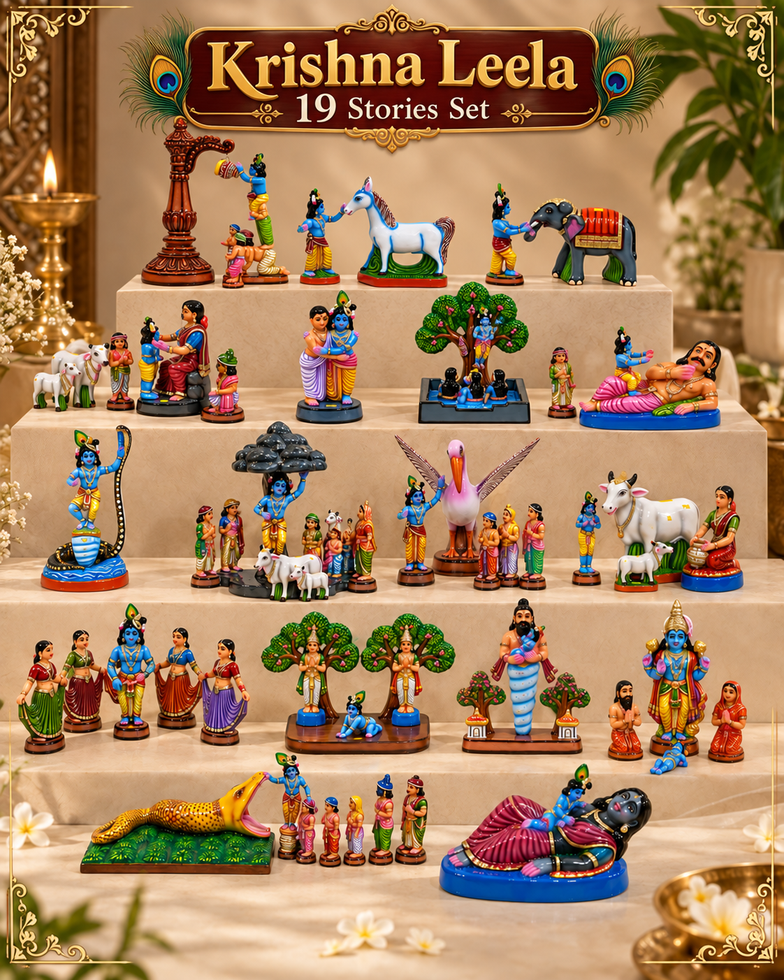 Krishna Leela Set (19 Stories)