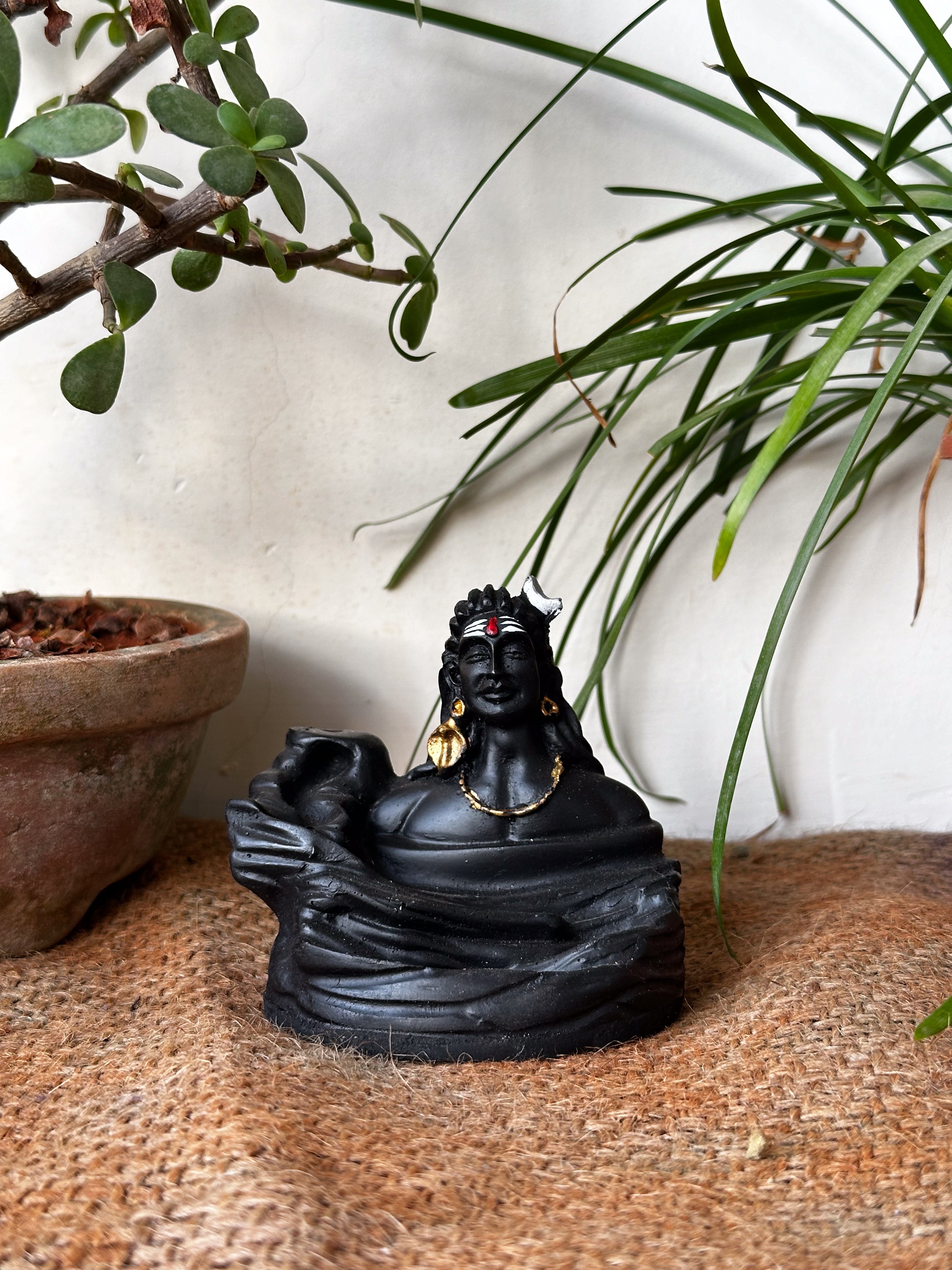 Back flow dhoop stand - Lord Shiva