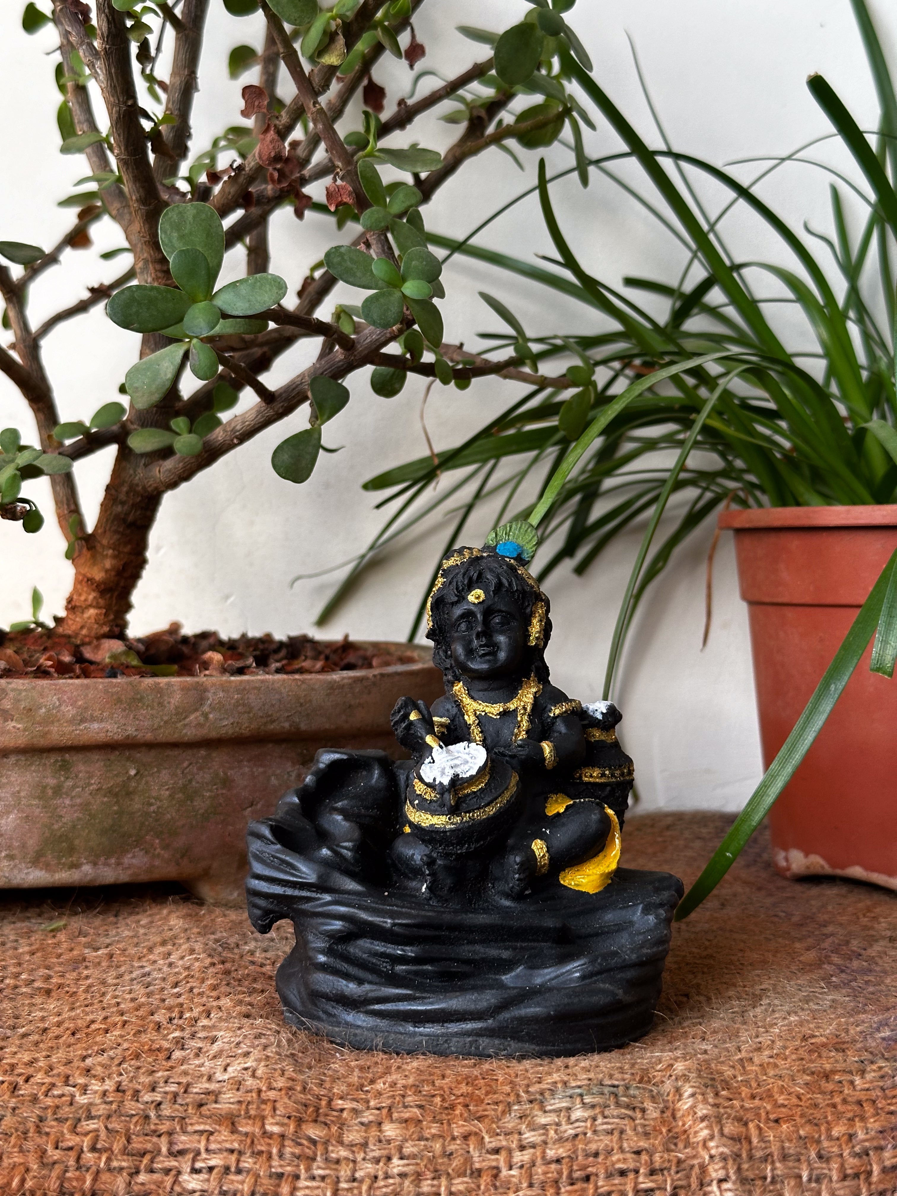 Back flow dhoop stand - Baby Krishna