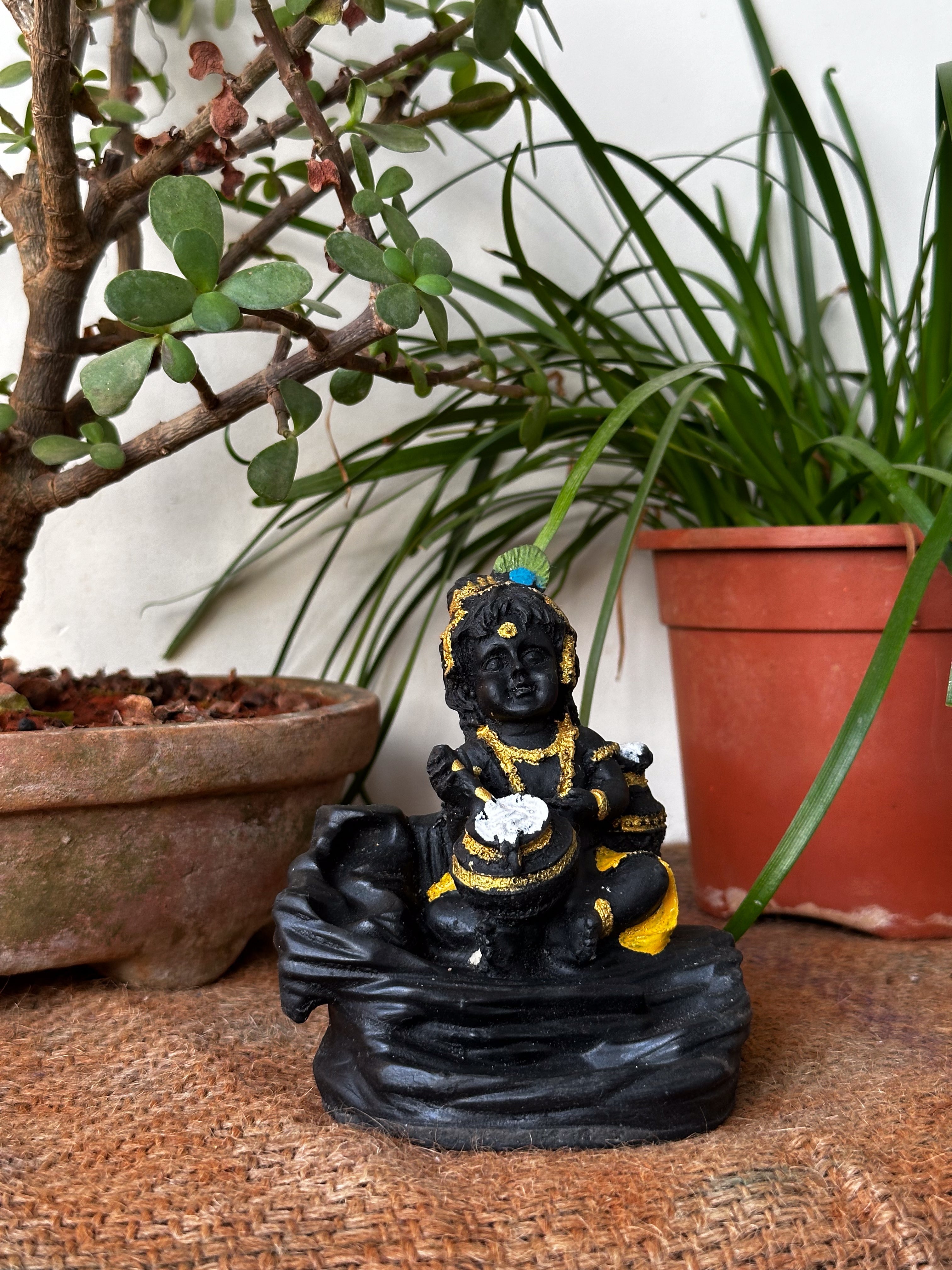 Back flow dhoop stand - Baby Krishna