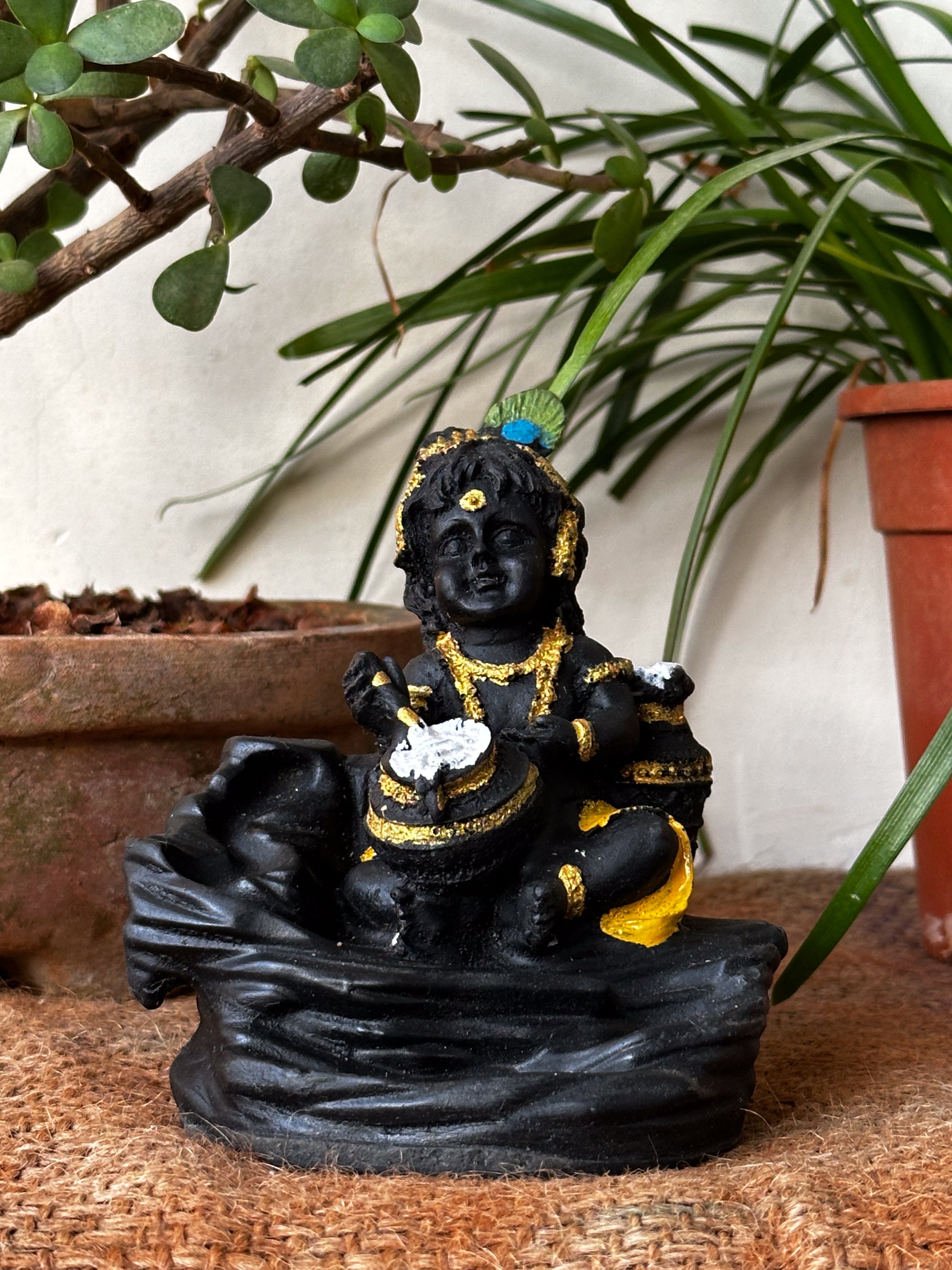 Back flow dhoop stand - Baby Krishna