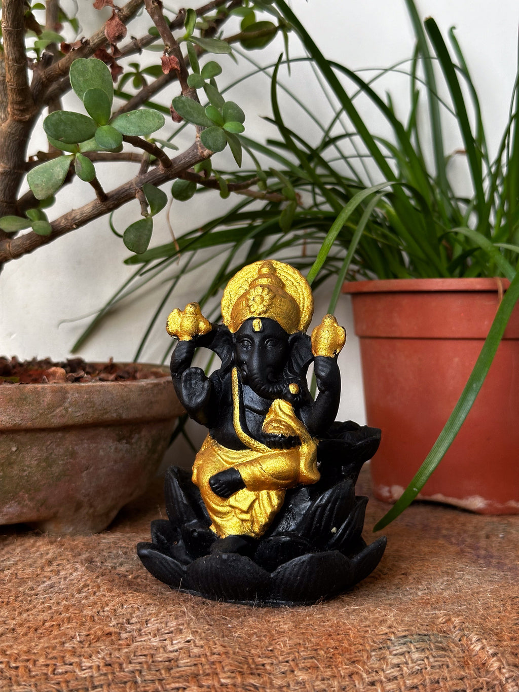 Back flow dhoop stand - Ganesha