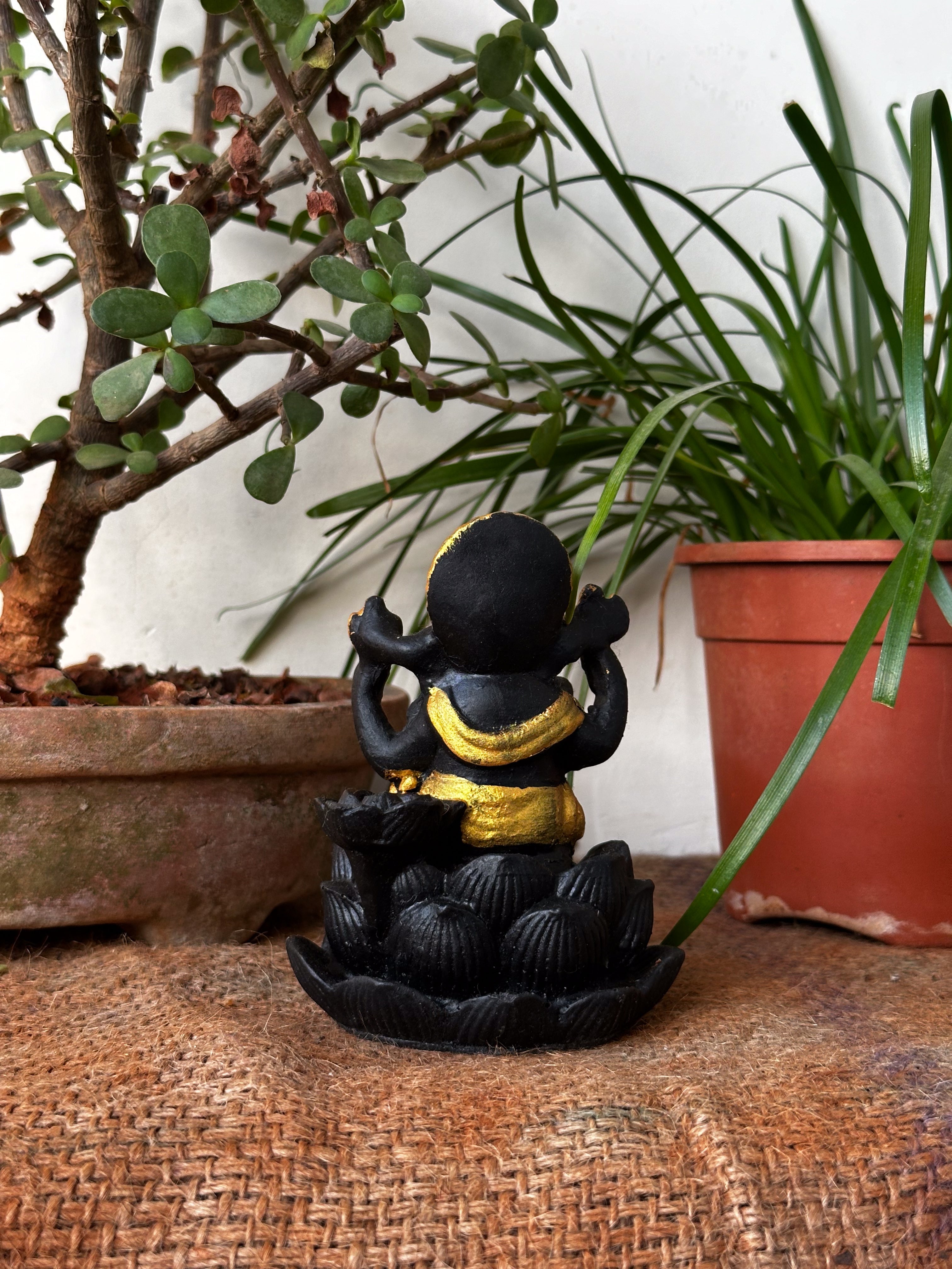 Back flow dhoop stand - Ganesha