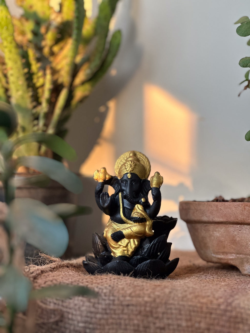 Back flow dhoop stand - Ganesha