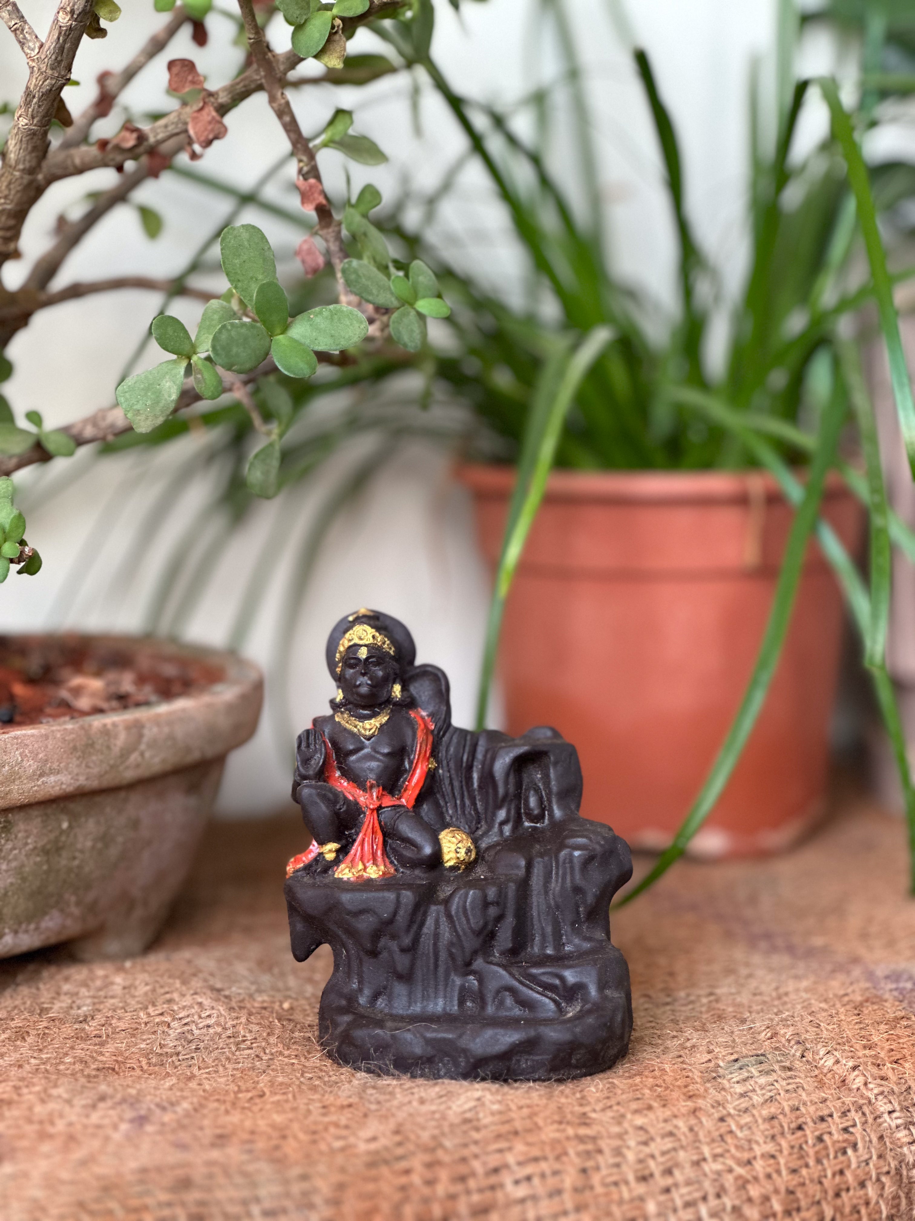 Back flow dhoop stand - Hanuman
