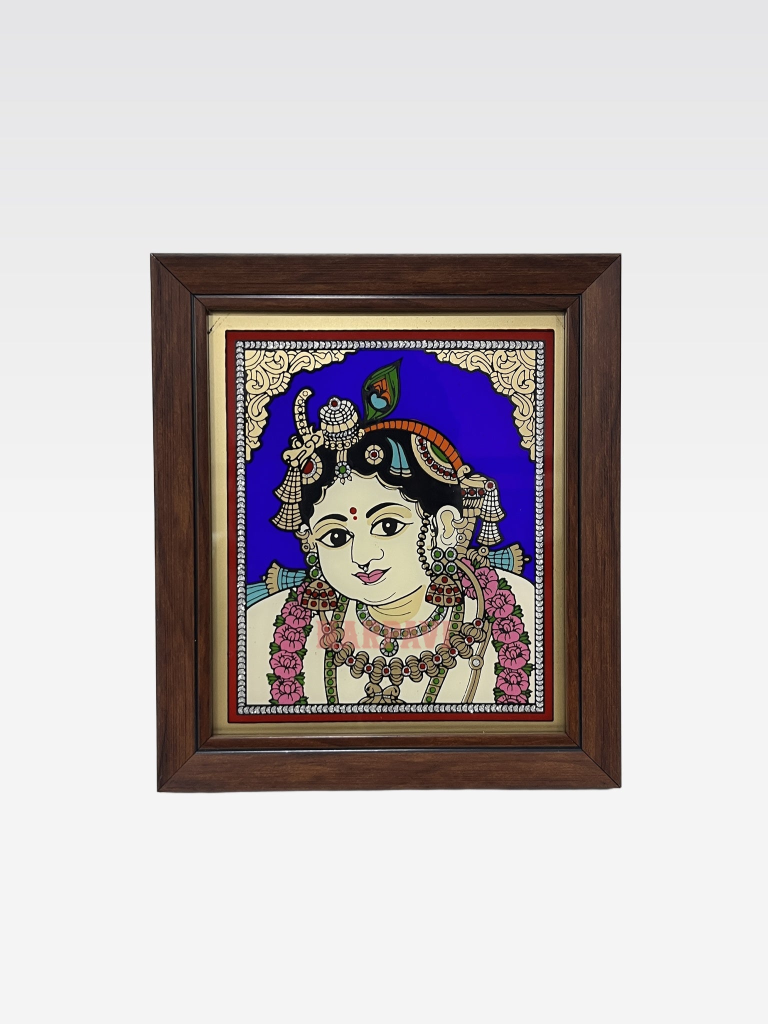 AR TANJORE REVERSE GLSS PNG PTRMIUM SMALL (krishna)
