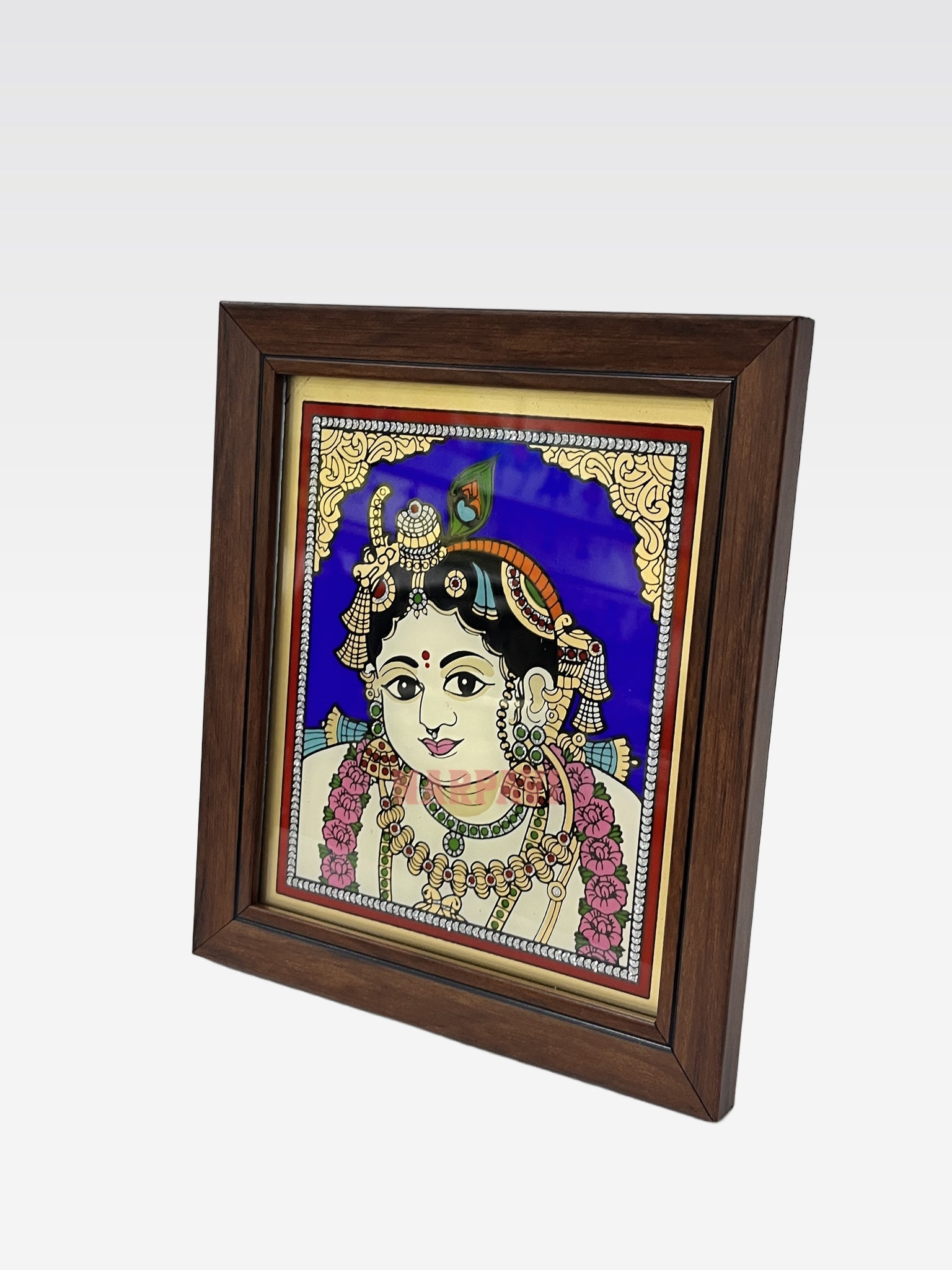 AR TANJORE REVERSE GLSS PNG PTRMIUM SMALL (krishna)