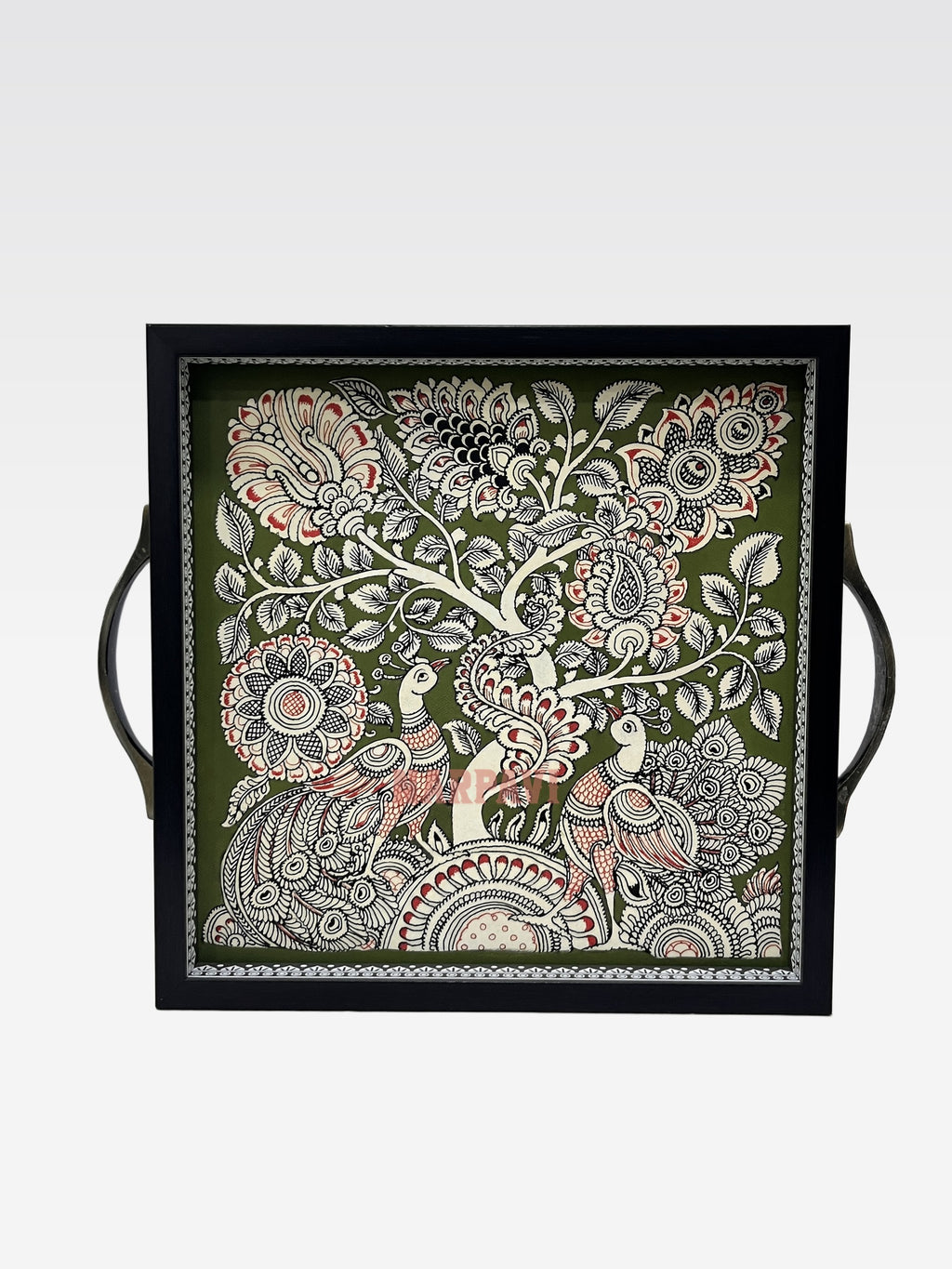 AR KALAMKARI TRAY 10*10