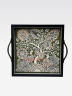 AR KALAMKARI TRAY 10*10