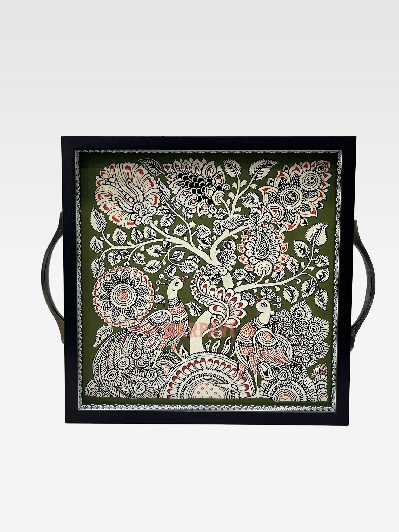 AR KALAMKARI TRAY 10*10