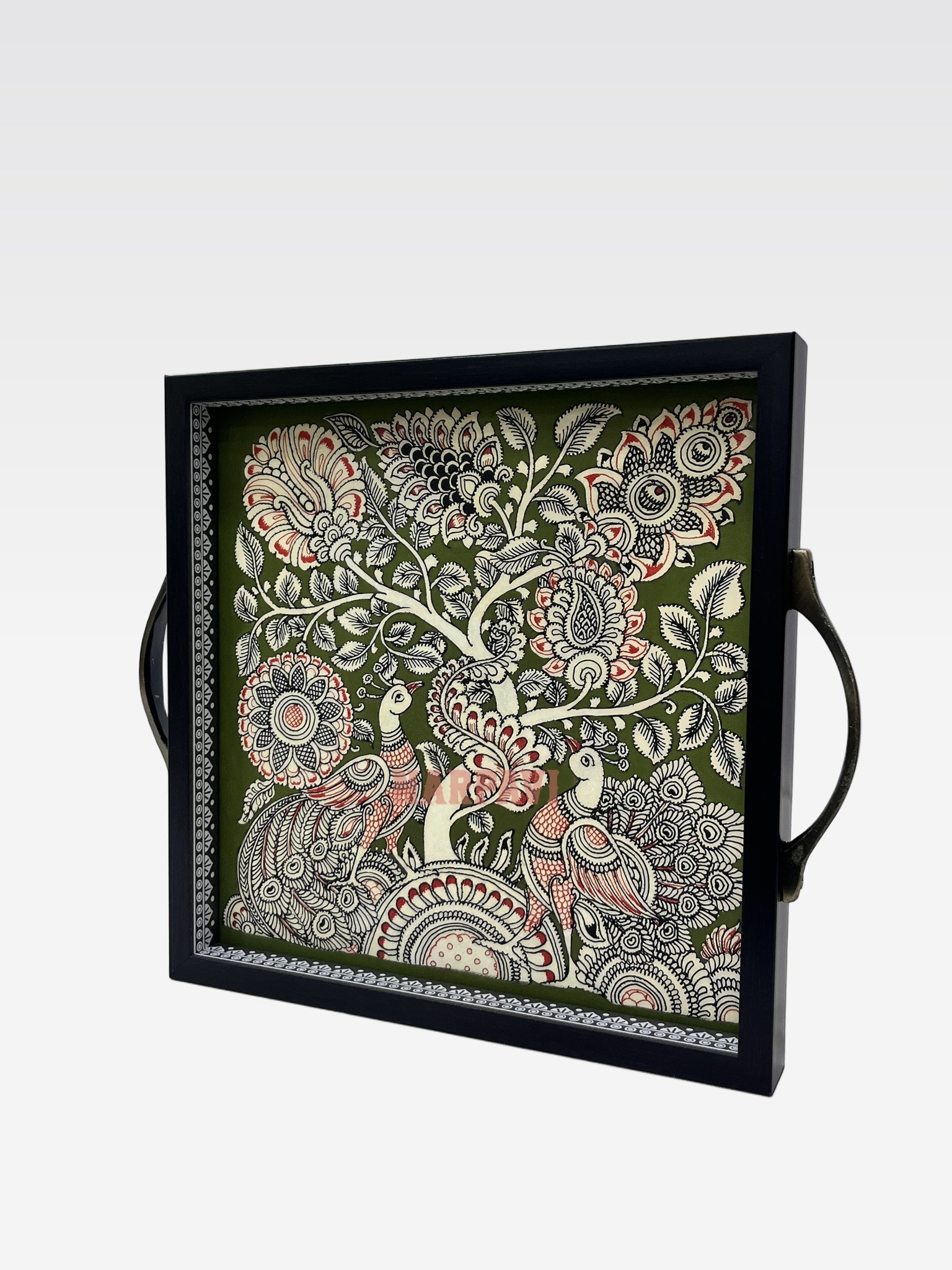 AR KALAMKARI TRAY 10*10