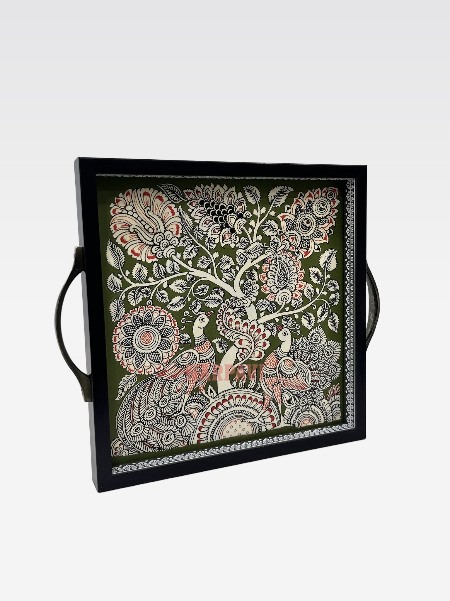 AR KALAMKARI TRAY 10*10