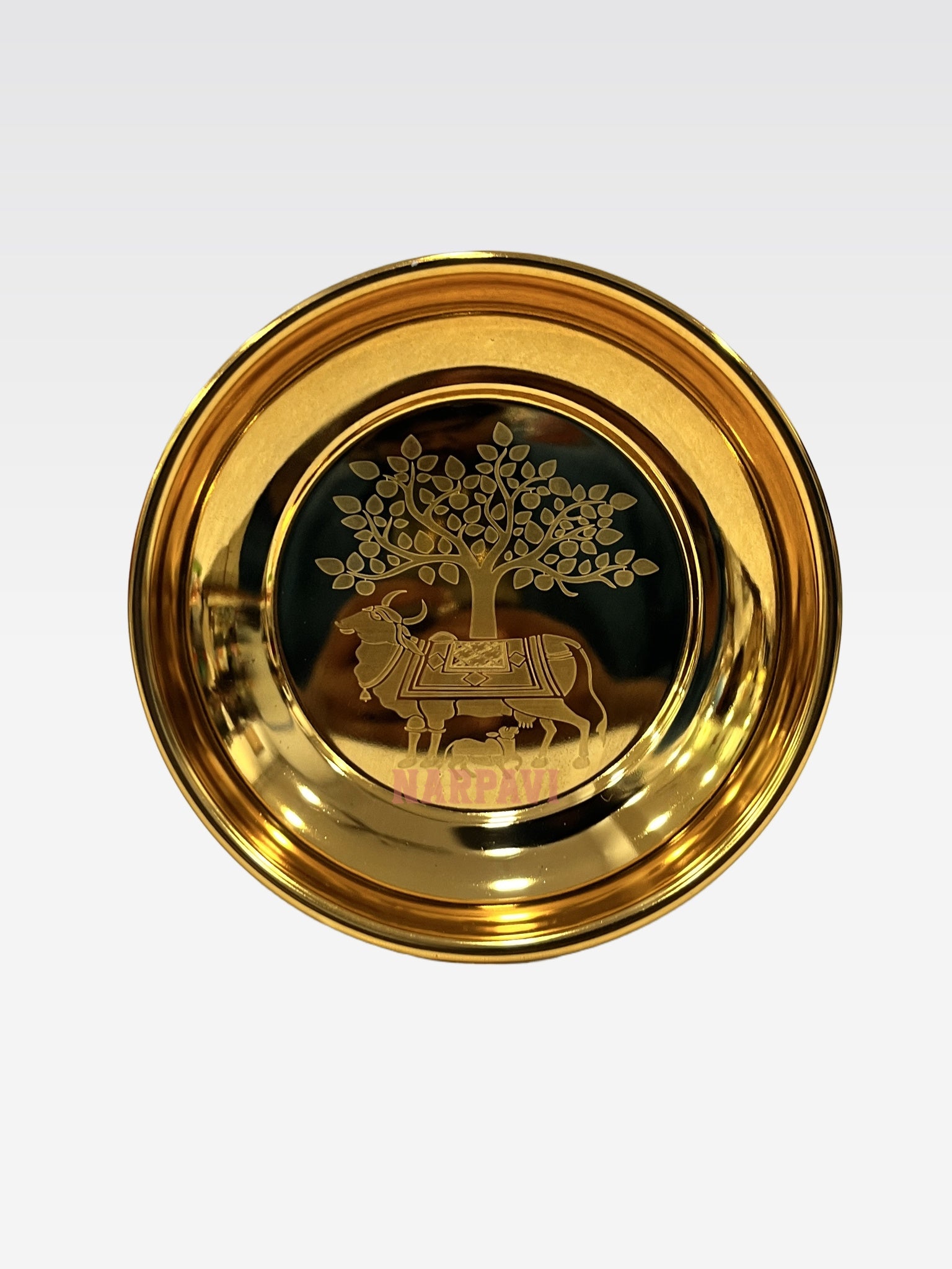 SK KMD ROSEGOLD POOJA PLATE 6